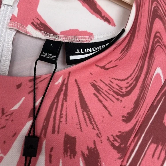 J.Lindeberg white pink floral dress brand new with tags size large - Picture 4 of 5